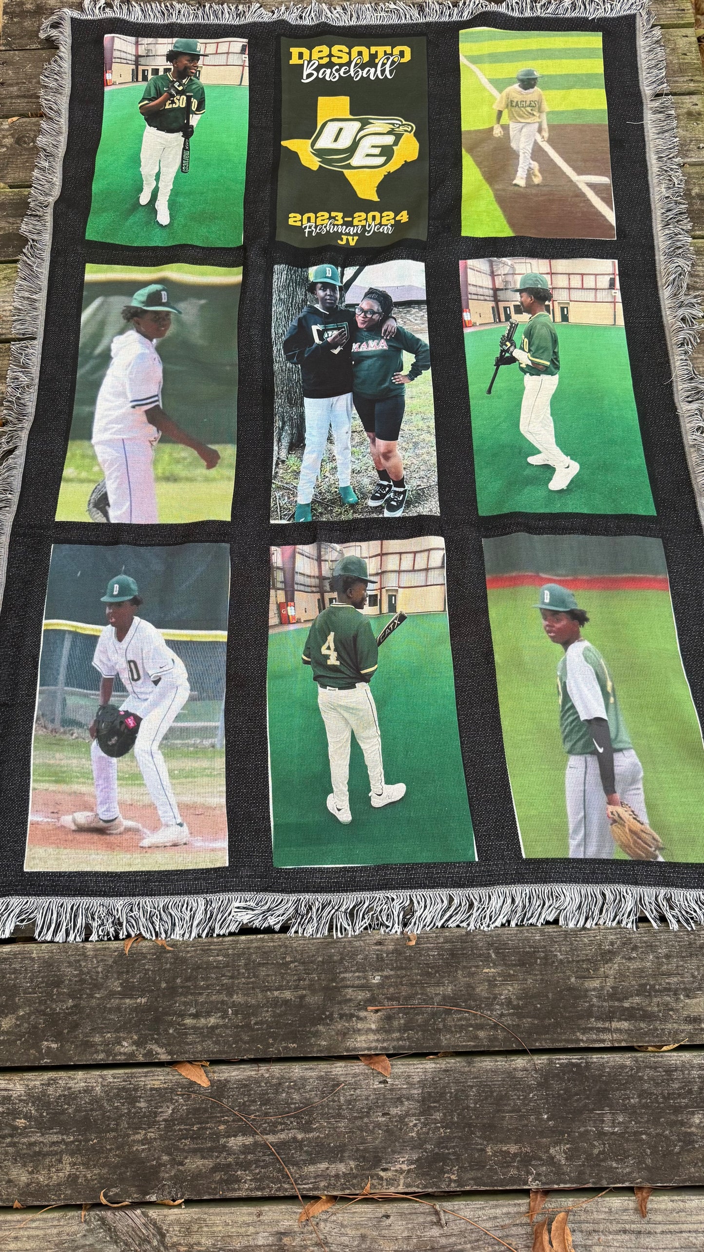 Custom Personalized 9 Panel Blanket Tapestry Throw Blanket + Free Pillow