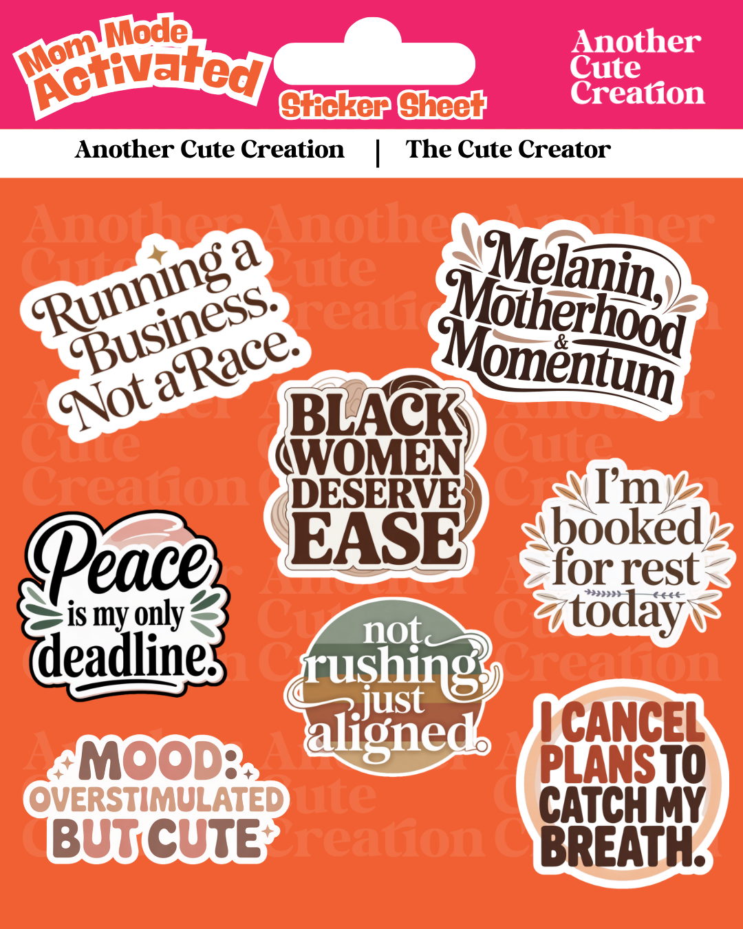 printable stickers for moms
minimalist digital stickers
motivational stickers for Black women
mompreneur quote stickers
planner stickers for moms
empowering digital downloads
self-care printable stickers
die cut stickers for journaling
Black mom digital art
real life mom quotes
mom boss sticker set
mom life affirmation printables
self love stickers PDF
hustle and rest quotes
planner accessories digital
motherhood printable bundle
Canva-free stickers
handmade sticker sheet
printable Black girl magic